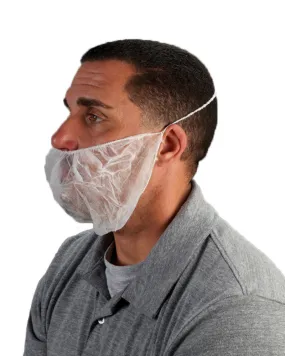 (1000/Case) Mens Disposable Polypropylene Beard Covers