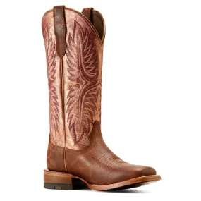 Ariat Women's Frontier Calamity Jane Bite The Dust Brown Square Toe Western Boots 10051024