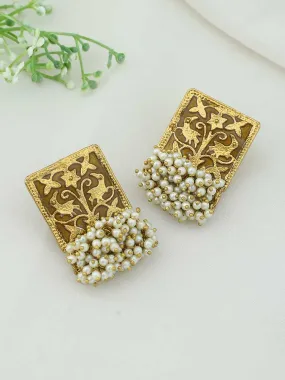 Brown Gowri Studs