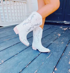 Cutie Cowgirl Boot - White