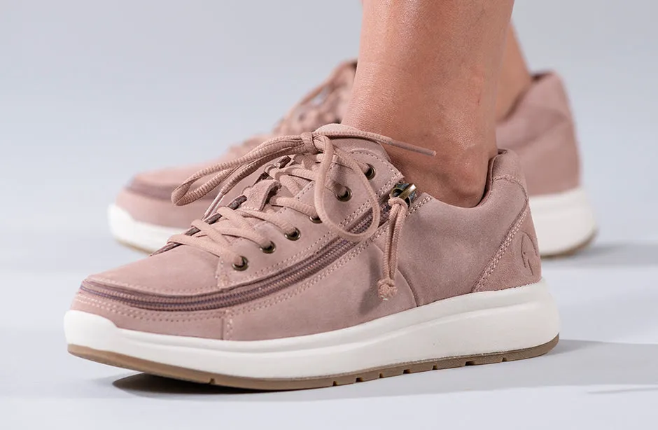 Women's Blush Suede BILLY Comfort Lows